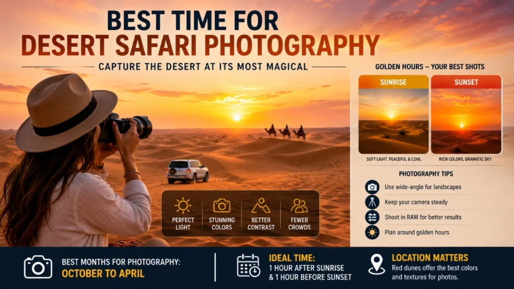 Best Time for Desert Photography Best Time for Desert Safari in Dubai