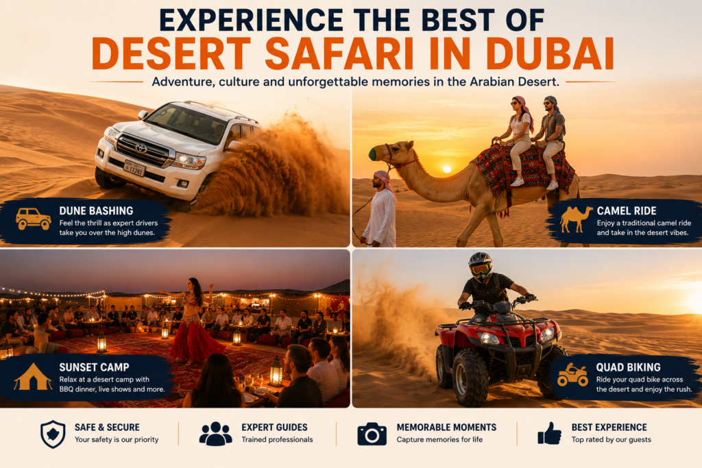Desert safari adventures in Dubai Desert safari adventures